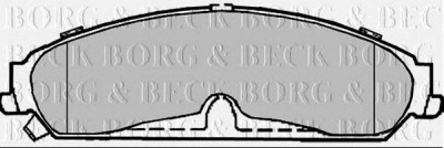 BORG & BECK bbp2369 -  Комплект тормозных колодок, дисковый тормоз